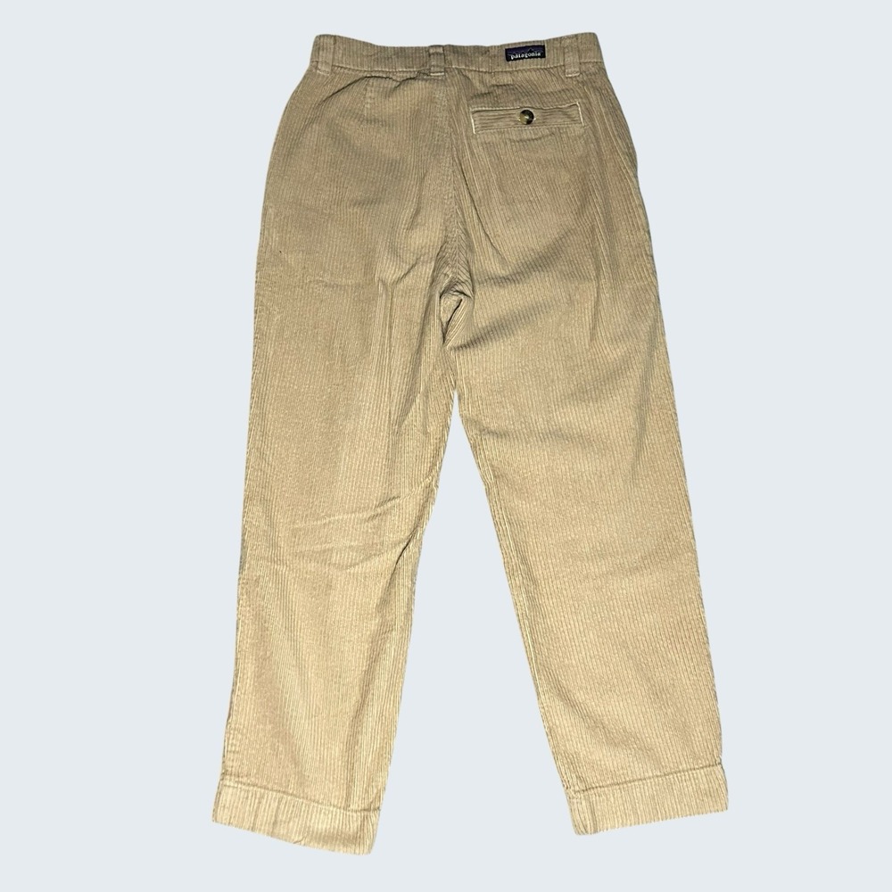 Patagonia Women's 28x26 Khaki Corduroy Pants Loose Tapered Fit - Picture 2 of 13